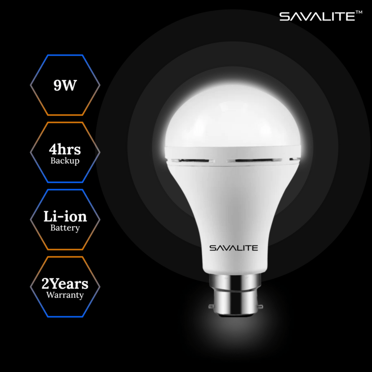 Savalite Rechargeable LED Bulb Features